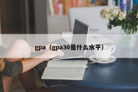 gpa（gpa30是什么水平）
